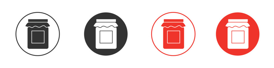 Jam icon Logos. Flat Vector Icon Design Template