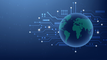 Digital earth global network connection technology