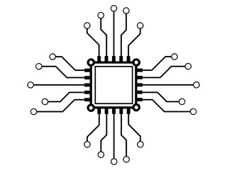 Circuit board microchip digital technology electronics