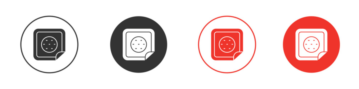 Nicotine patch icon Logos. Flat Vector Icon Design Template