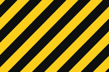 Abstract diagonal stripes yellow black warning background
