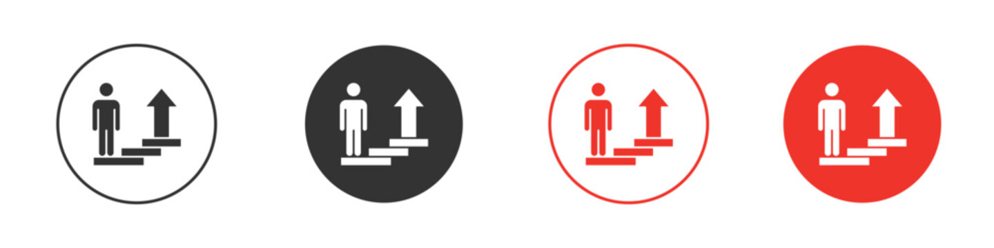 Personal development icon Logos. Flat Vector Icon Design Template