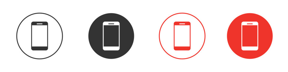 Phone icon Logos. Flat Vector Icon Design Template