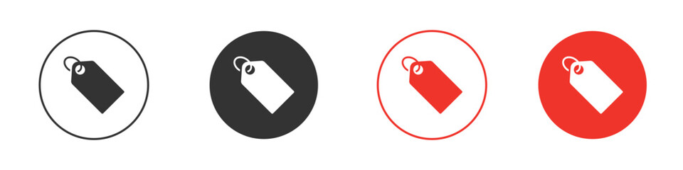Price tag icon Logos. Flat Vector Icon Design Template