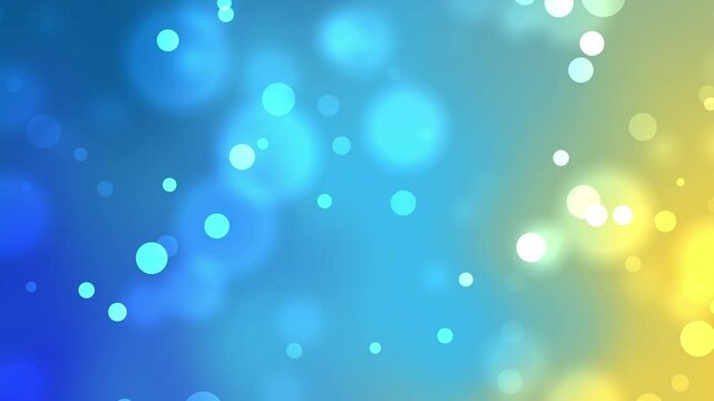 Sfondo astratto con sfocatura bokeh blu e gialla