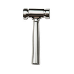 Stainless steel reflex hammer with shiny finish, ideal for medical examinations