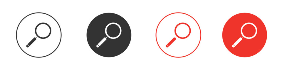 Search icon Logos. Flat Vector Icon Design Template