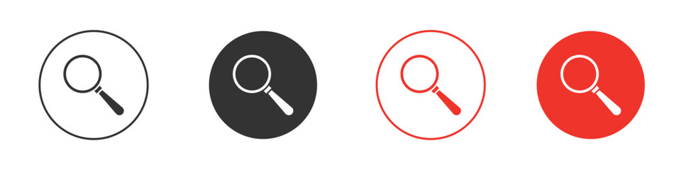Search icon Logos. Flat Vector Icon Design Template