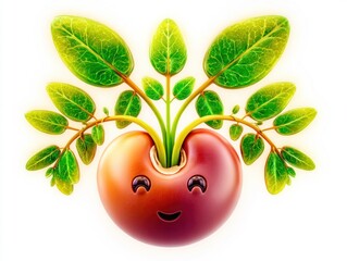 Cartoon plant emoji