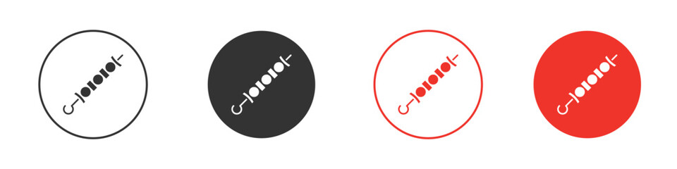 Skewer icon Logos. Flat Vector Icon Design Template