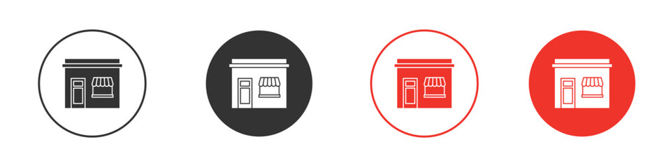 Store icon Logos. Flat Vector Icon Design Template