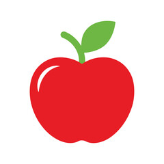 red apple vector illustration