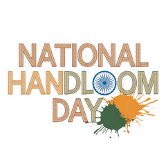 National Handloom Day isolated on transparent background, Generative ai.