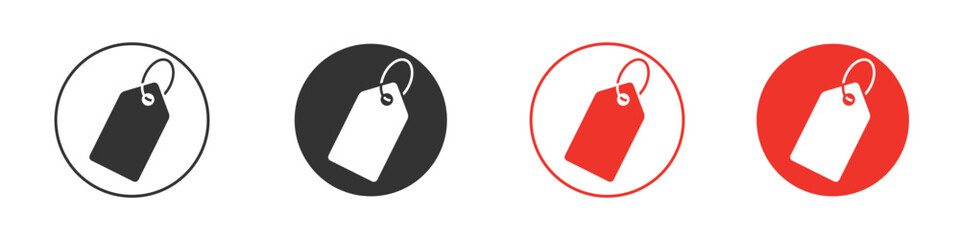 Tag icon Logos. Flat Vector Icon Design Template