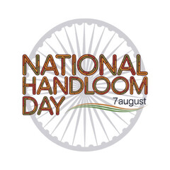National Handloom Day isolated on transparent background, Generative ai.