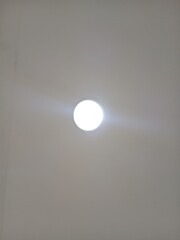 empty room with ceiling light