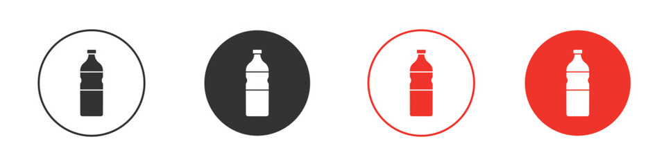 Water bottle icon Logos. Flat Vector Icon Design Template