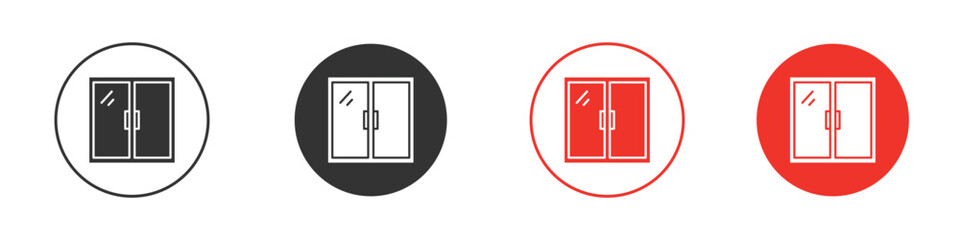 Window icon Logos. Flat Vector Icon Design Template