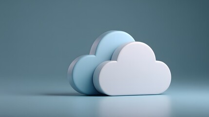 A conceptual image illustrating cloud computing in healthcare, with a digital cloud symbolizing storage and processing of health data. The background is clean and modern, providing ample copy space