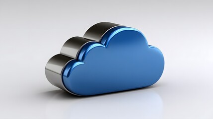 A conceptual image illustrating cloud computing in healthcare, with a digital cloud symbolizing storage and processing of health data. The background is clean and modern, providing ample copy space