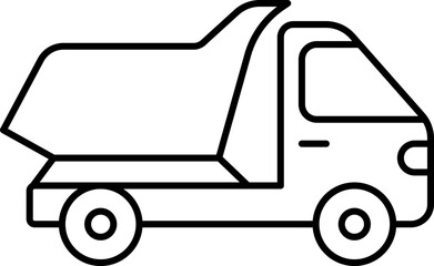 Fototapeta premium Public, Service special and Municipal Transport Line Icons Set — Thin Linear Vector Symbols .