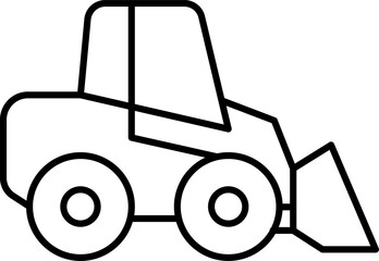 Public, Service special and Municipal Transport Line Icons Set — Thin Linear Vector Symbols .