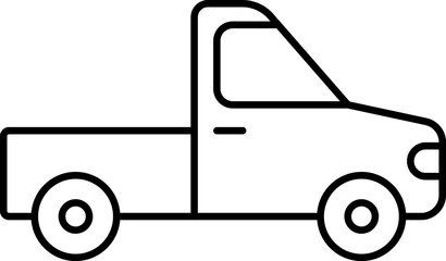 Public, Service special and Municipal Transport Line Icons Set — Thin Linear Vector Symbols .