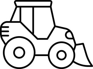 Public, Service special and Municipal Transport Line Icons Set — Thin Linear Vector Symbols .