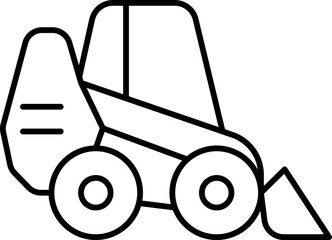 Public, Service special and Municipal Transport Line Icons Set — Thin Linear Vector Symbols .