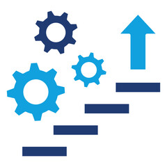 Optimization Flat Blue Icon