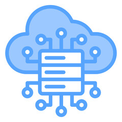 Big Data Blue Icon
