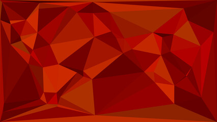 Bright Red and Orange Polygonal Crystal Background