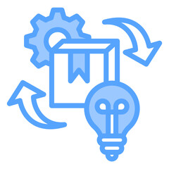 Product Development Blue Icon