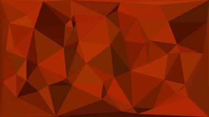 Warm Brown and Rust Abstract Low Poly Background