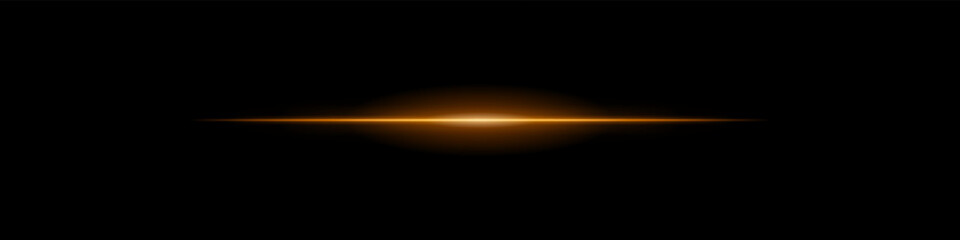 Elegant soft golden horizontal beam glowing on a dark background. A subtle flare evoking sunrise energy, cinematic transitions, or the first blink of futuristic awakening.