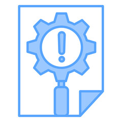 Compliance Risk Blue Icon