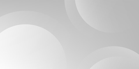 A minimalist abstract background featuring overlapping curves and circular shapes in various shades of gray, creating a smooth gradient and subtle depth