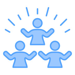 Empowerment Blue Icon