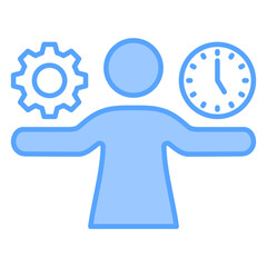 Productivity Blue Icon