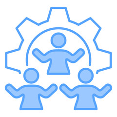 Collaboration Blue Icon