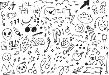 Weather Icon Vector, Rain Sun Cloud Storm Lightning Wind