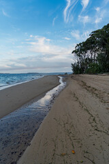 View south along  Norfolk Beach, Coochiemudlo Island, Queensland, Australia 