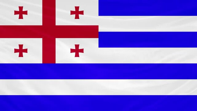 Ajaria Flag 4K Waving Motion Animation