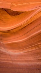 Obraz premium Seamless Abstract Surface of Layered Orange-Brown Sandstone with Natural Wave-Like Patterns