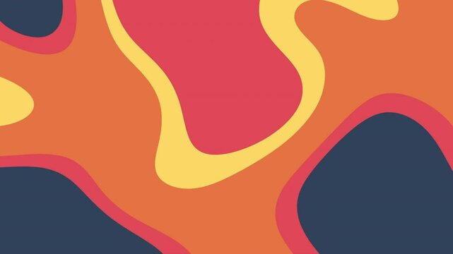 Astratto, forme organiche, texture di carta, colori caldi