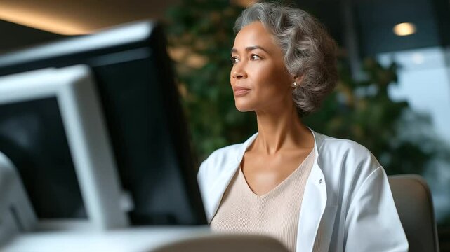 Doctor conducting a bone density scan with advanced technology