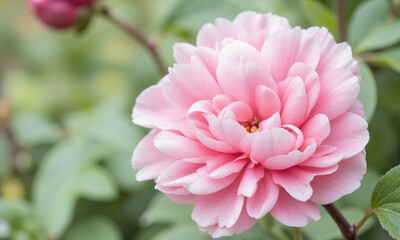 Peony (Paeonia spp.) A perennial plant with large, fragrant flowers that come in a range of colors, including pink, white,