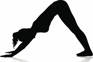 Female Yoga Pose Silhouette