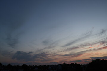 sunset in the clouds