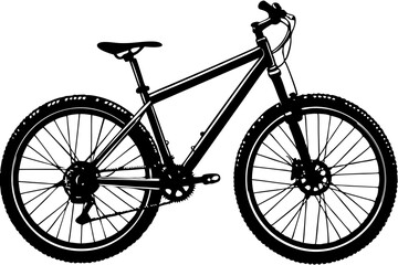 Mountain Bike Silhouette A Powerful Vector Graphic for Design Projects